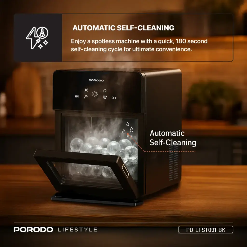 Porodo Lifestyle Sphere Ice Machine - Black