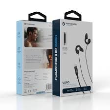 Powerology Clipon Wired Earphones - Black