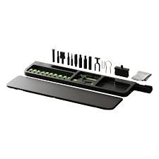 Porodo Blue 22-in1 Compact Keyboard Wrist Rest with Cleaning Kit
