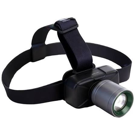 Green Lion Beam Light Rechargeable Head Lamp 350 Lumens - Black
