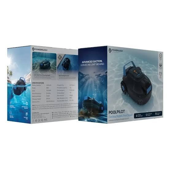 Powerology Pool Cleaning Robot With 5000 mAh Battery