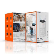 Porodo Lifestyle Air Purifier with H13 HEPA Filtration Remote Control & Essential Oil Diffuser - White