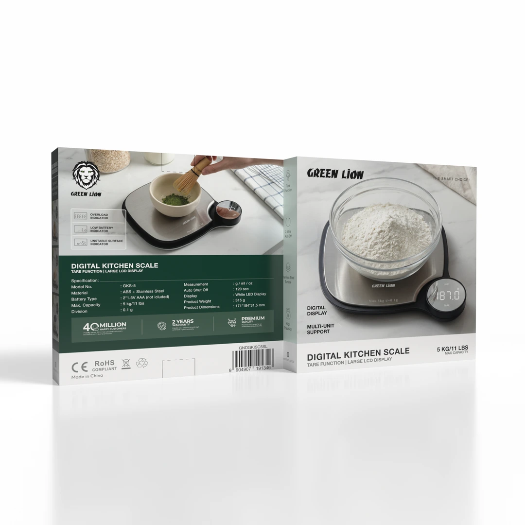 DIGITAL KITCHEN SCALE - Silver