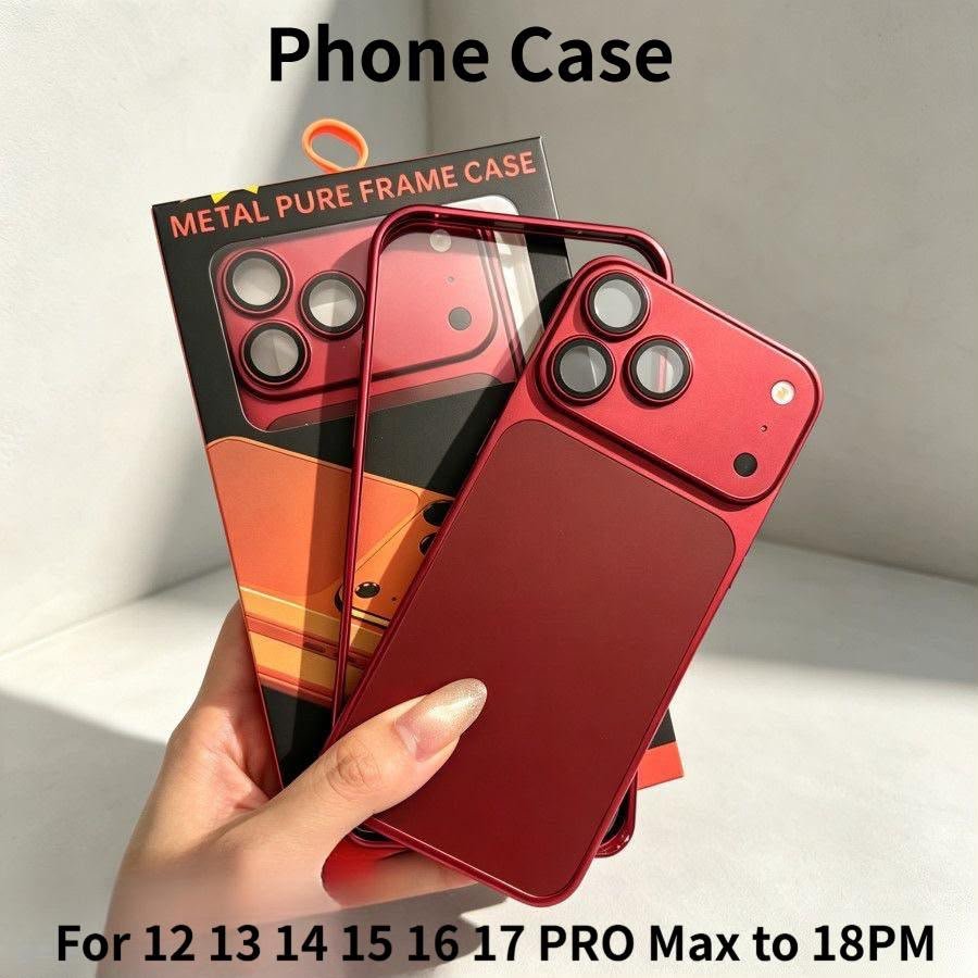 Metal Alloy Frame Back Panel Slim Phone Case for IPhone