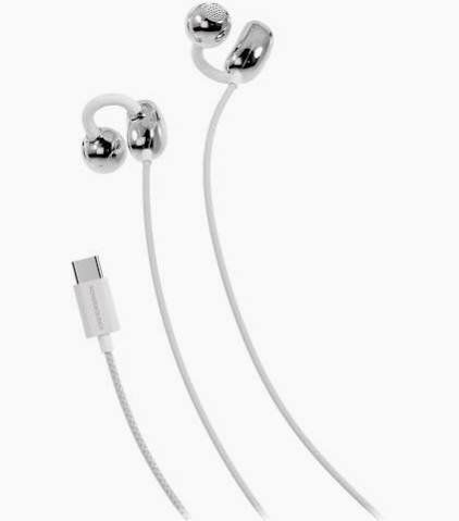 Powerology Clip-on Wired Earphones - White