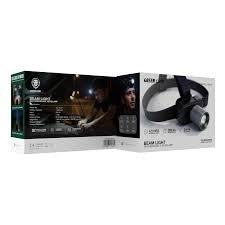 Green Lion Beam Light Rechargeable Head Lamp 350 Lumens - Black