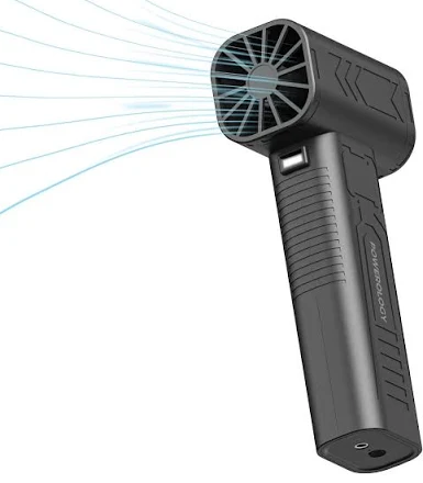 } Powerology Powerflow 24000mAh Turbo Blower Fan with LED Light - Black