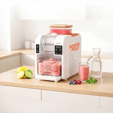 Porodo Lifestyle Ice smoothie machine- White & Orange