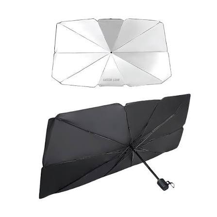 Green lion Car Windshield Umbrella black